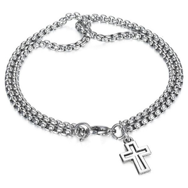 Cross Bracelet New Titanium Alloy Cross Bracelet Hip Hop Multi functional Cold Fashion Men's Bracelet