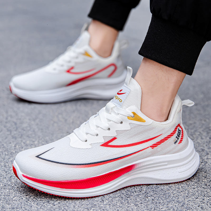 2025 spring/summer new shock-absorbing running for men and teenagers, versatile casual sports shoes, mesh men's shoes