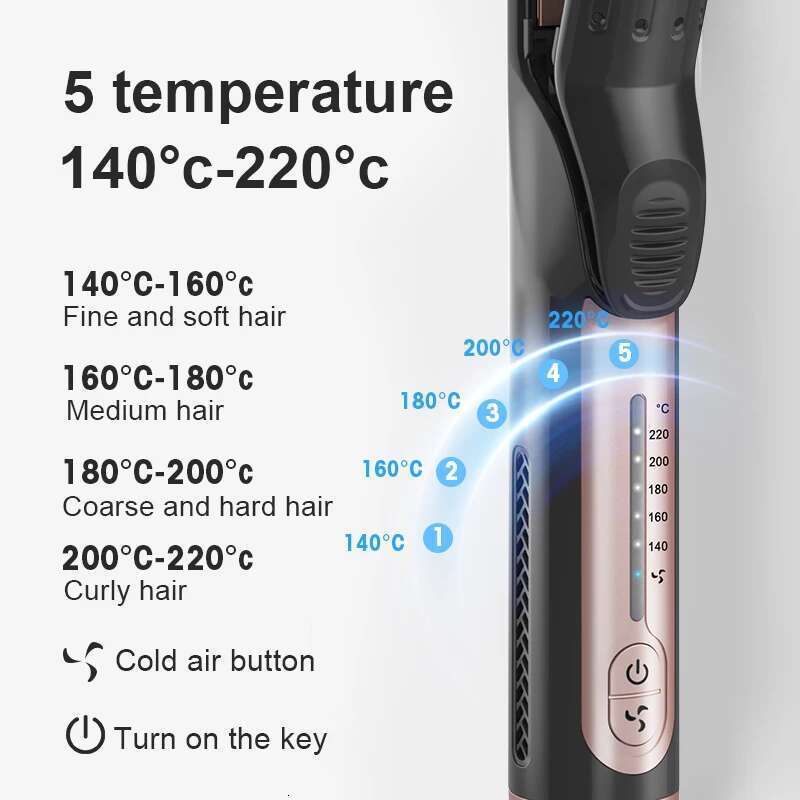 New women's straightening splint Cold air plastic plate clip straight curling iron hair straightener