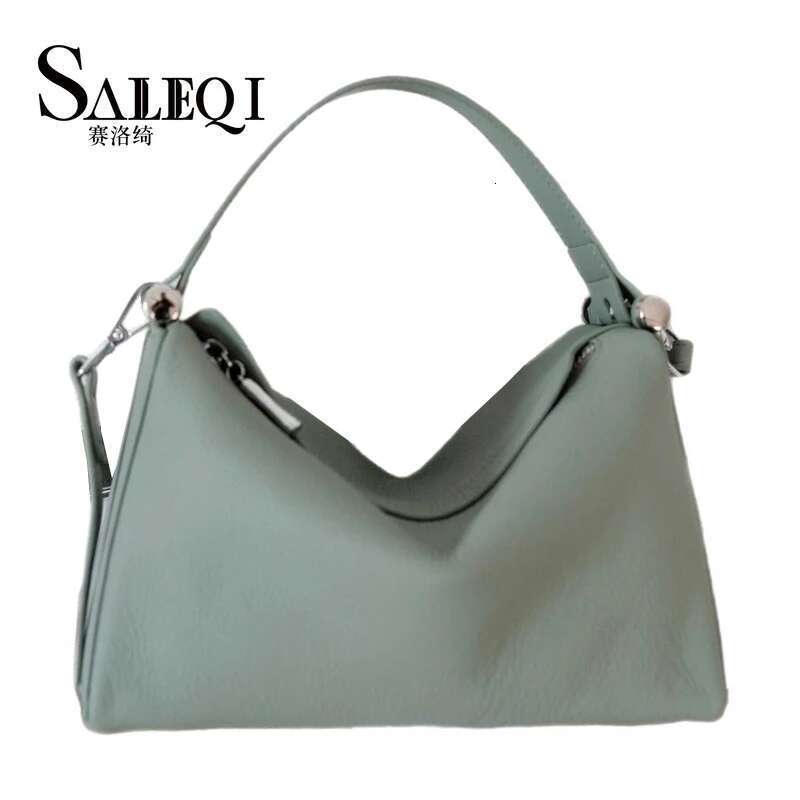 Genuine Leather Fashion Women Shoulder Crossbody Green Bag Yellow Designer Soft Cowhide Ladie Handbag Female Apricot