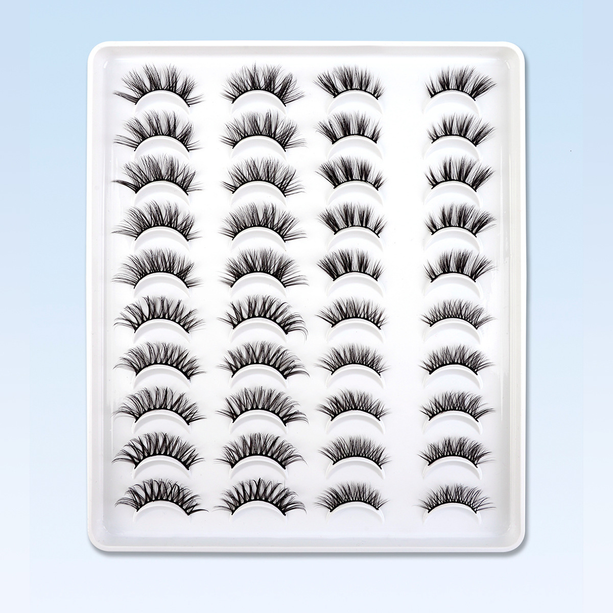 YSDO Half Eye Lashes 31020 Pairs False Eyelashes Natural Faux Mink Lashes Cat Eye Lashes Sets Wing Eyelash Extension Tools 240929