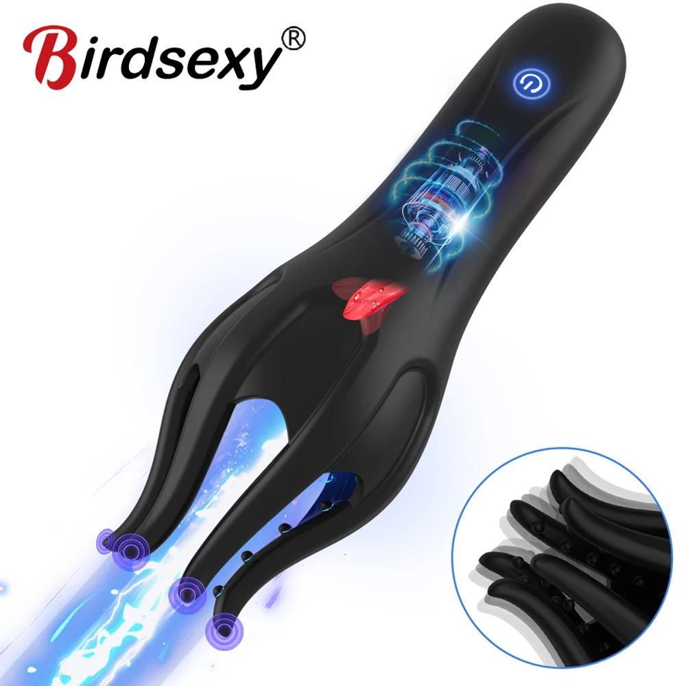 Penis Training Vibrator Male Masturbator Glans Stimulator Sex Toy for Ejaculation Delay Training Male Pleasure Prolong Endurance 250515
