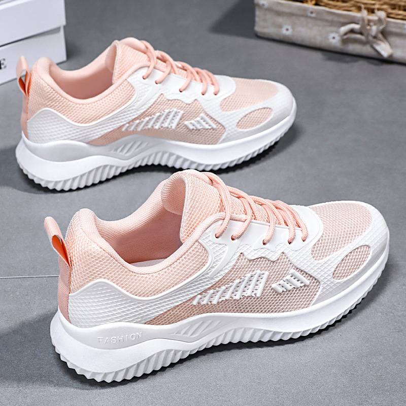 Sports For Casual Shoes Women In The Summer Of New Casual Breathable Running Shoes Soft Soled Korean Version Trendy Single Shoes Ddmysaturn