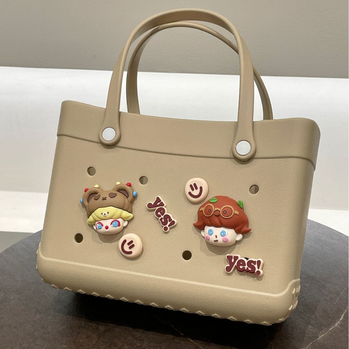 Women's Handheld EVA Beach Hole Bag DIY 2025 New Product Storage Waterproof