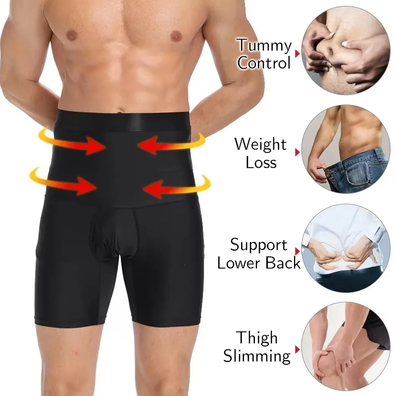 Man Body Shaper Tummy Control Compression Belly Slimming Shapewear Abdomen Seamless Belly Girdle Briefs Weight Loss Pants Reducer Panties Fitness Pant