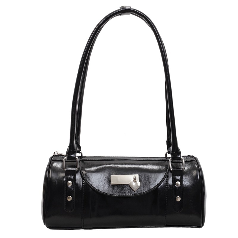 Rivet motorcycle hand-held Boston for women 2025 new niche design versatile single shoulder armpit bag