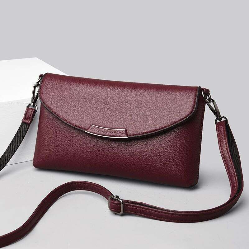 Genuine soft leather for women 2025 new versatile middle-aged mother bag single shoulder diagonal cross women's bag