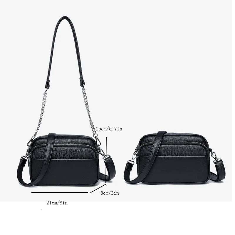 Women 2024 Cow Handbag High Quality Female Messenger Designer Soft Genuine Leather Shoulder Crossbody Bag For