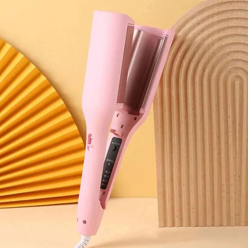 Fast Heating Automatic Stick Electric Curler Portable Big Wave Rotating Iron Hair Curling