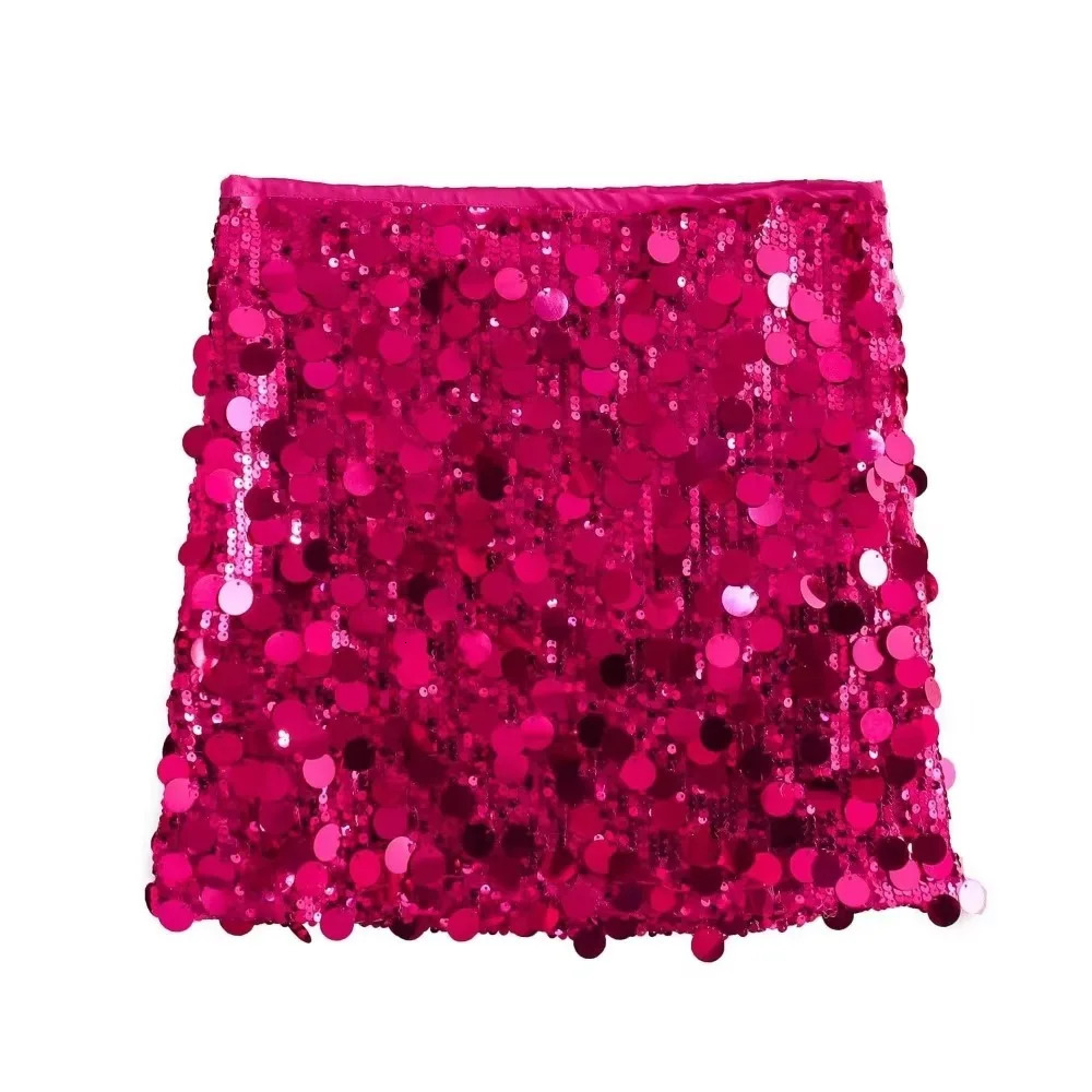 Party Club Stage Show Mini Skirts for Women Clothing Fashion Clothes Sexy Streetwear Dance Bling Sequined Girls 250515