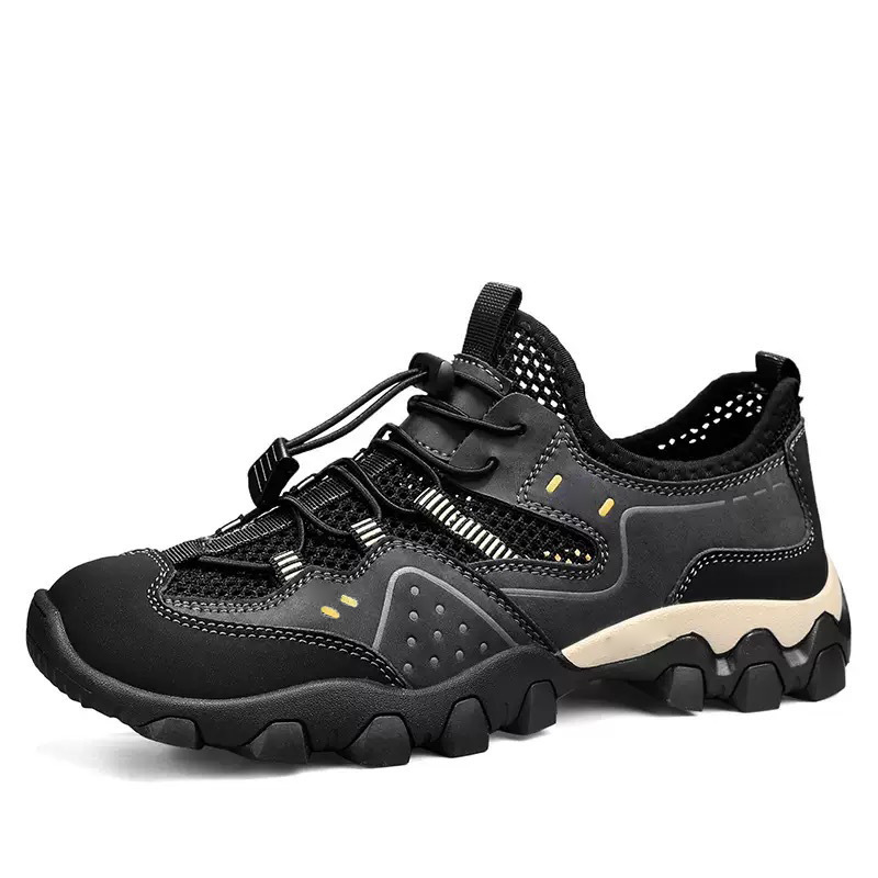 2025 Summer Breathable Stitching Casual Men's Mountaineering Hiking Mesh Shoes