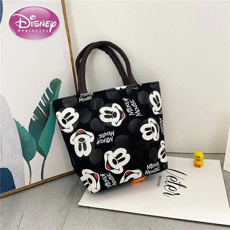 Disney New Mickey Handbag Oxford Cloth Womens Canvas Bag Womens Shoulder Handbag Mummy Bag Hand-carrying Small Cloth BagXJ250515