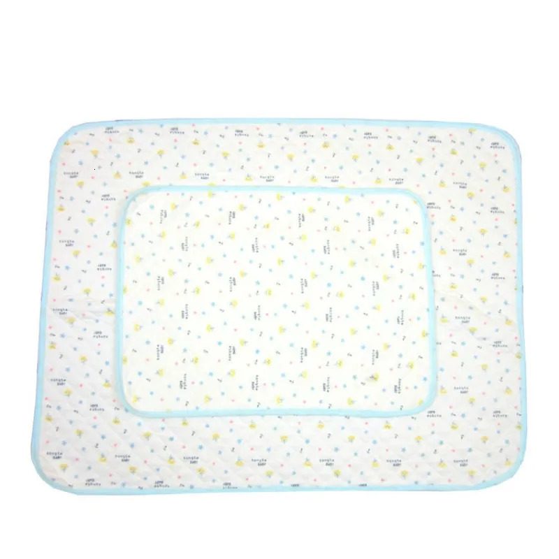 born Baby Changing Pad Cotton Soft Foldable Waterproof Stroller Diaper Reusable Mattress Infant Diaper Pad Cover Random color 250515