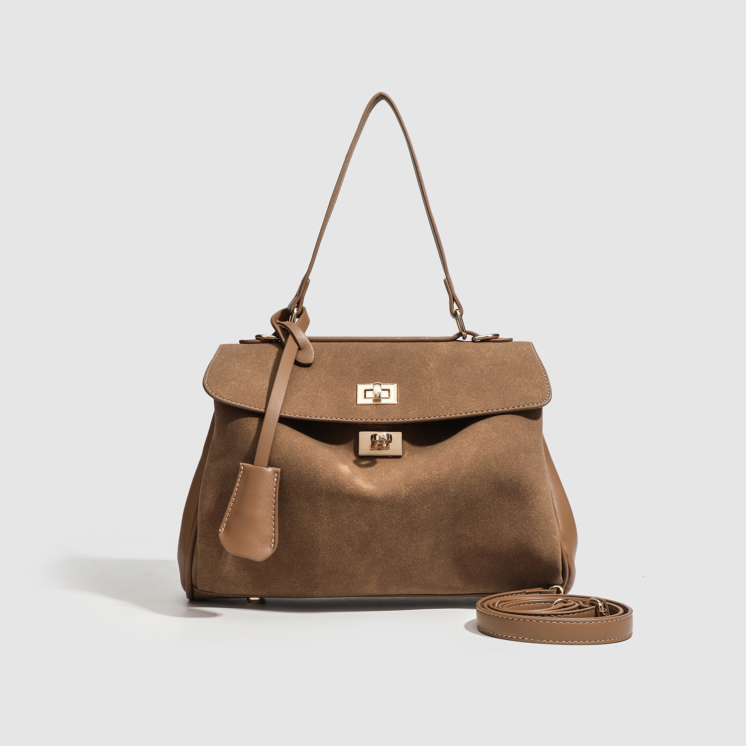 Free shipping on 2025 new designer bags High end, large capacity tote for women matte trendy new commuting shoulder bag crossbody bag