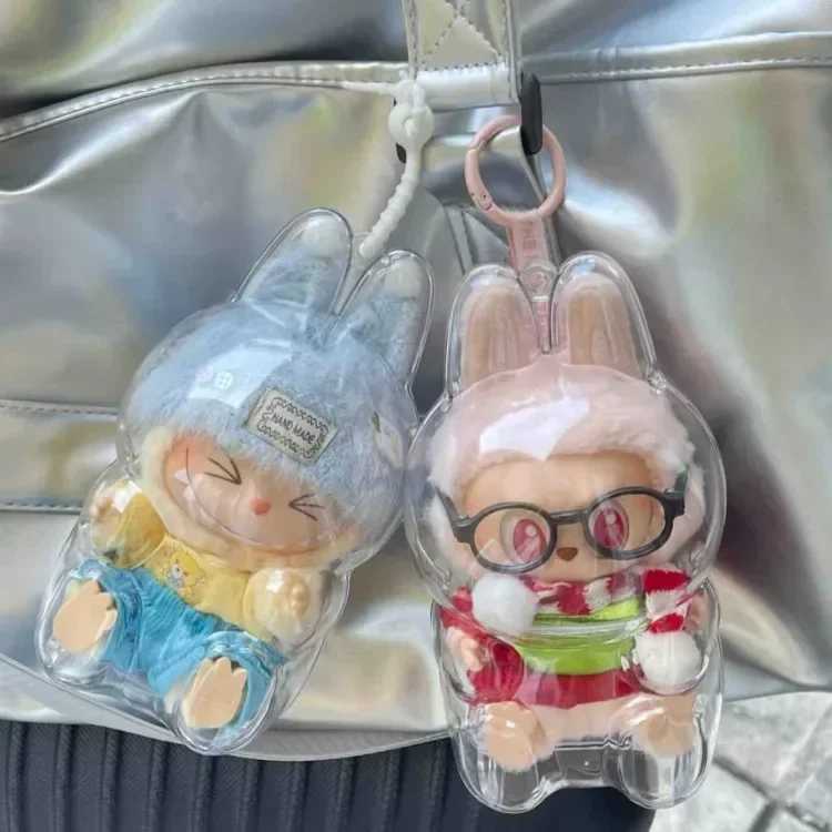 Labs Transparent Protective Stuffed Toys Cover Cute Elf Plushie Display Bag Mini Portable Storage Box Free shipping