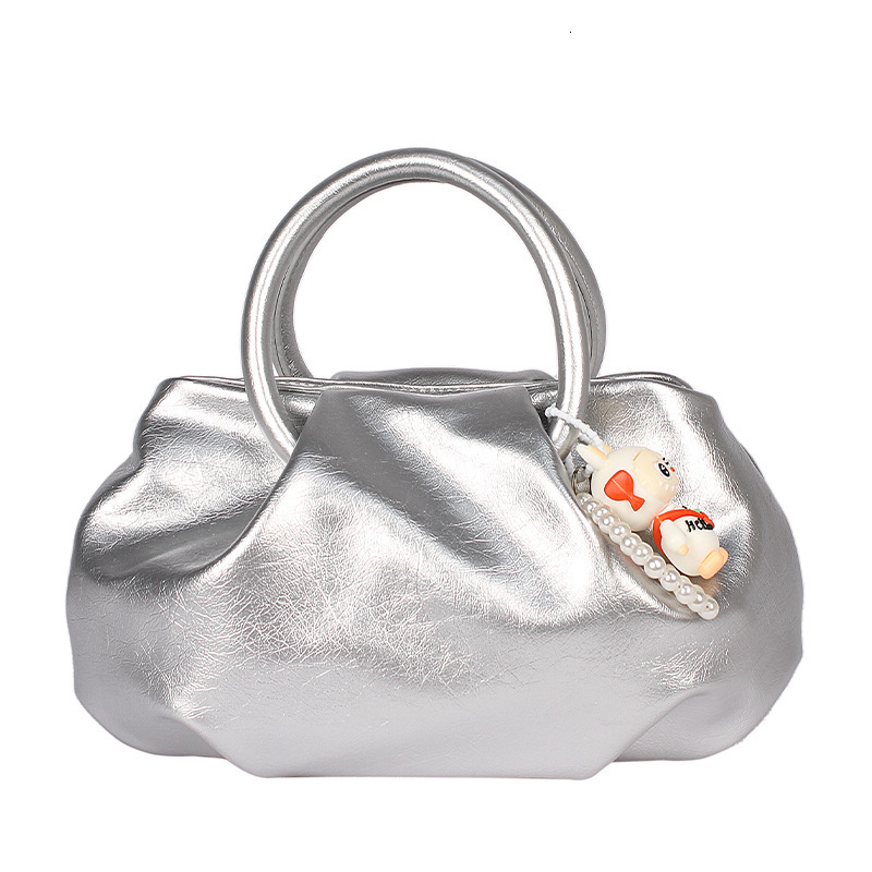 High end fashion pleated handbag 2025 new simple casual shoulder Korean version temperament crossbody bag for women