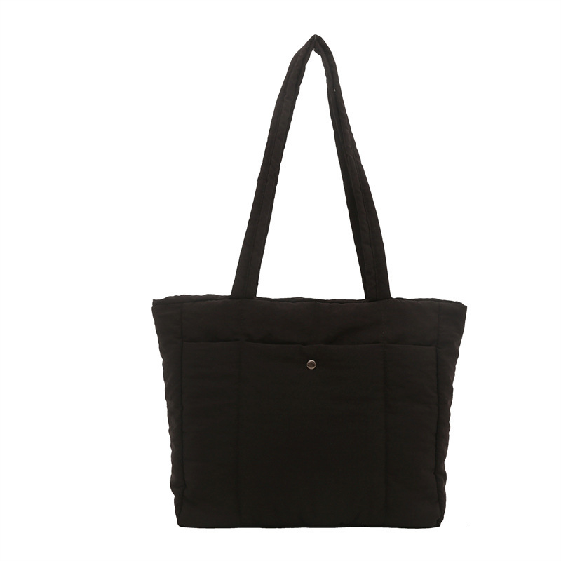 Free Delivery Designer Bag Casual Large Capacity Cotton Girls' Winter Fashion Shoulder Simple And Versatile Canvas Tote Student Luxury Bag