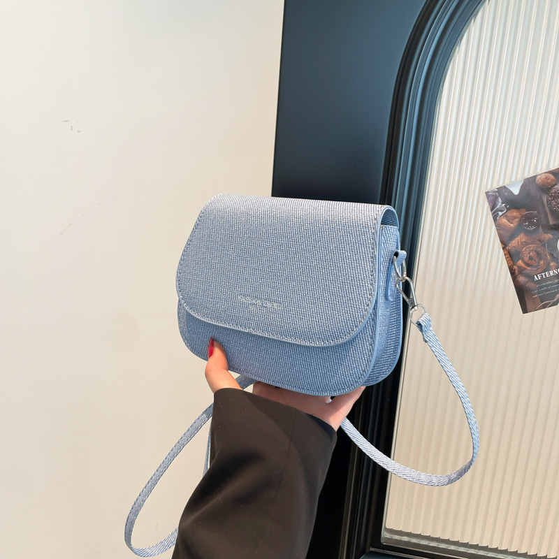Cute And Minimalist Luxury Bag For Women 2025 New Trend Korean Version Saddle Texture Sen Series Crossbody Free Delivery Designer Bag Small Versatile 