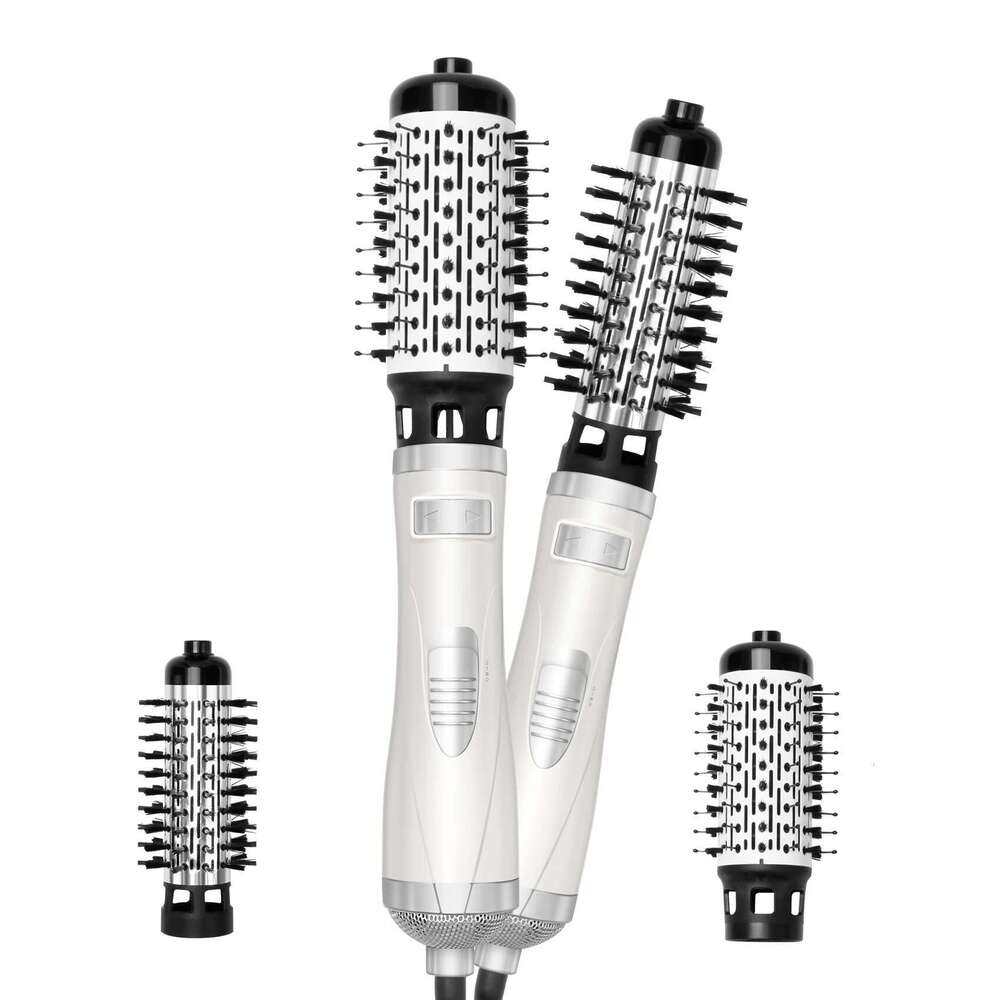 3 in 1 Air Styler Blow Dryer 2 Interchangeable Brushes Auto Rotating Curling Hot Hair Brush