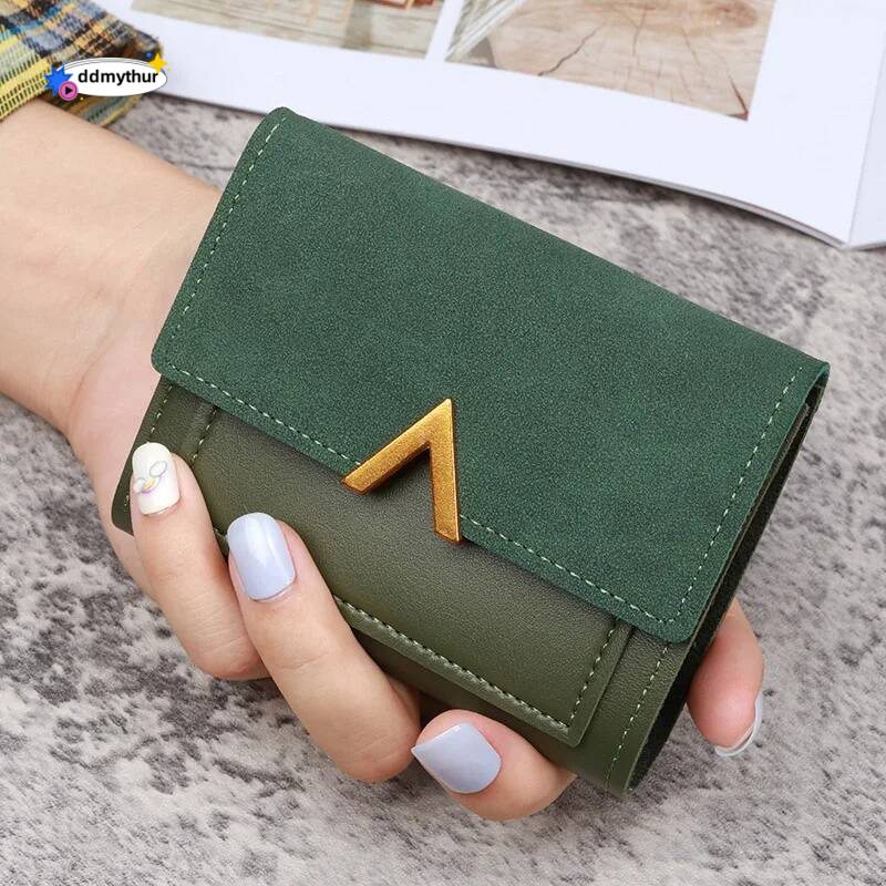 Women's Leather Wallet with Zipper - Hasp Envelope Design Coin Purse, Multi Card & ID Holder, Lady Moneybag Clutch Pocket ddmythur
