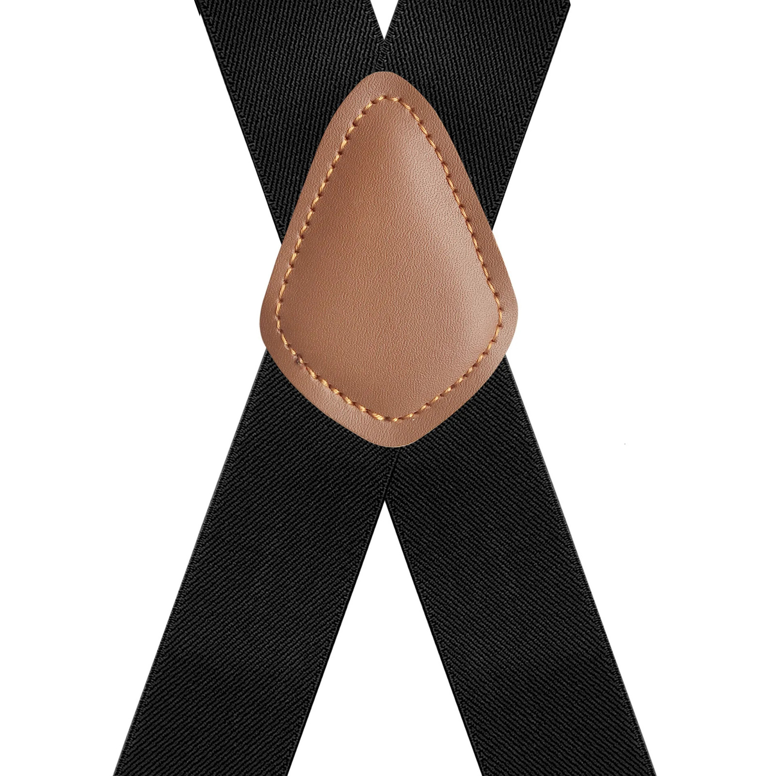 Vintage Suspenders for Men Heavy Duty Big Tall 3.5cm X-Shape 4 Snap Hooks Adjustable Elastic Trouser Braces Wedding Party 250515