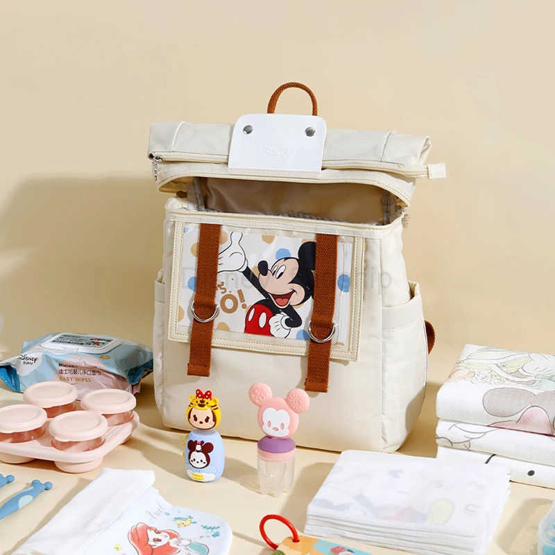 Disney Baby Diaper Bag Backpack Mother Maternity Travel Stroller Nappy Backpack Large Capacity Mummy Nursing Bag For Baby CareXJ250515