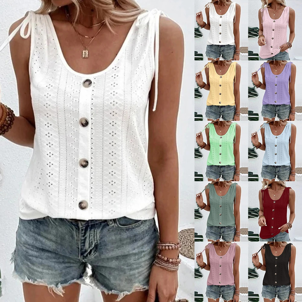 Plus Size Oversized Womens Fashion Sleeveless Tank Vest Tops Ladies Summer Holiday Beach Casual T-Shirt Tee Clothing For Female 250515