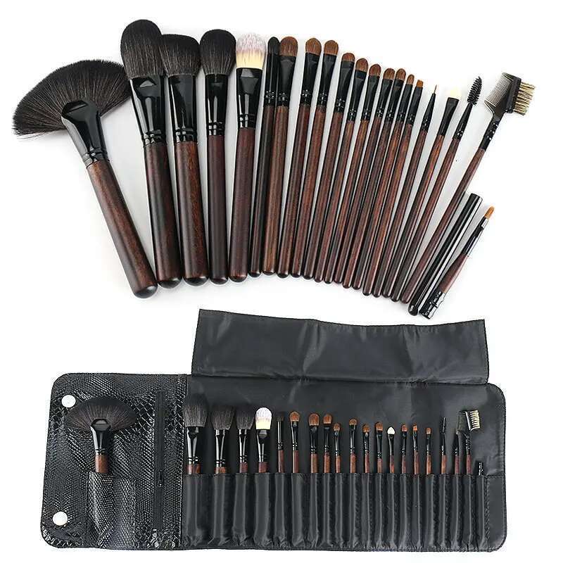 21 PCS Soft Goat Hair Wood Handle Brushes Set Professional Kit Makeup For Women Korean Cosmetics tools Beauty