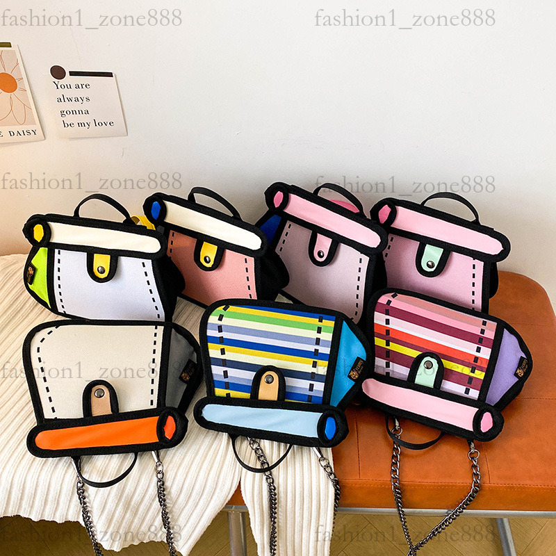 Super Cute Designer Bag Fashion 2D Cartoon Tote Bag High Quality Canvas Handbag Luxury Mini Shoulder Bags Outdoor Beach Party Holiday Gift Summer Godd