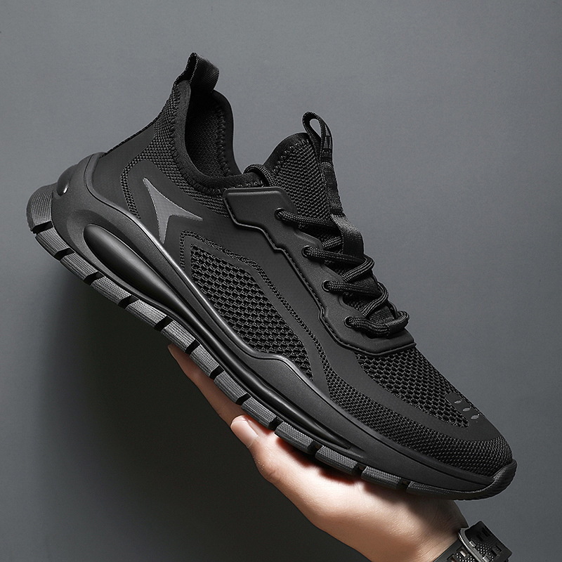 Men's summer breathable mesh sports Korean version, versatile thick soled running dad trendy shoes, coconut men's shoes