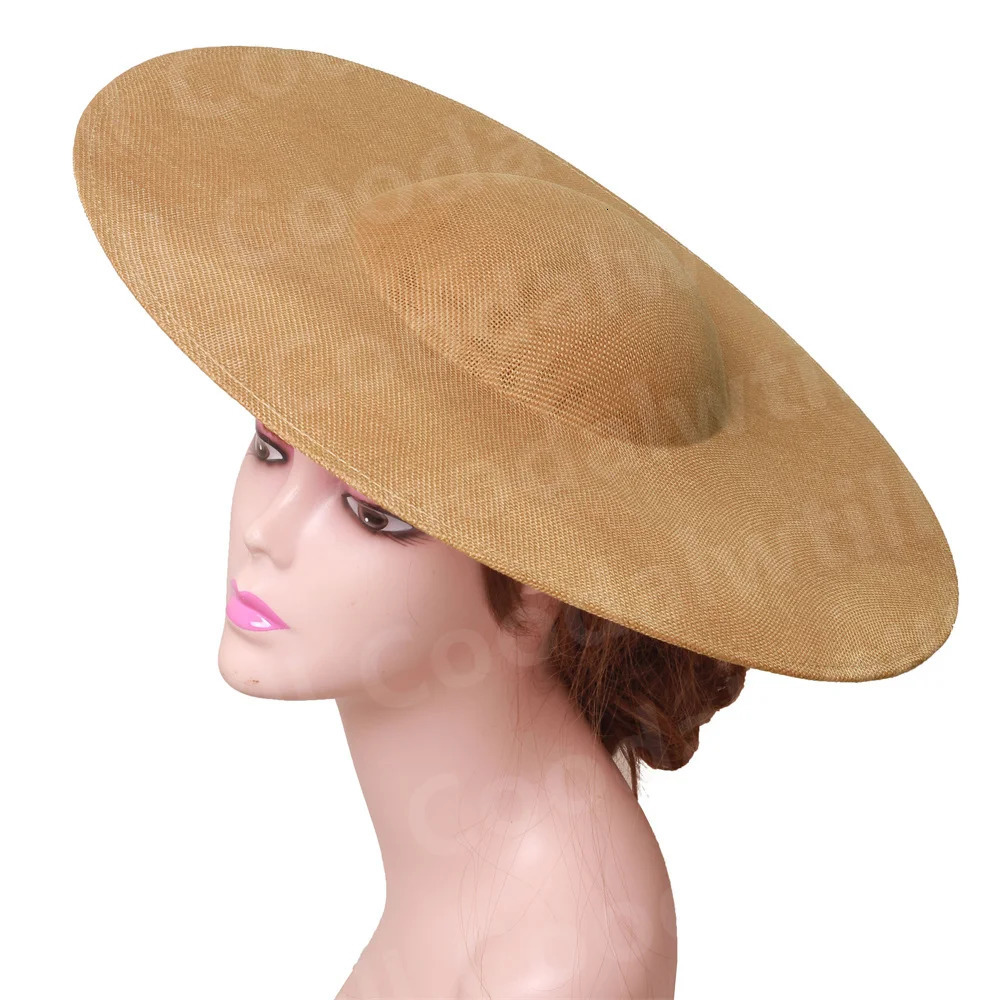 40CM Big Fascinators Base DIY Hair Accessories Hat Women Derby Wedding Headpiece Ladies Church Race Maillinery Cap Supplies 250514