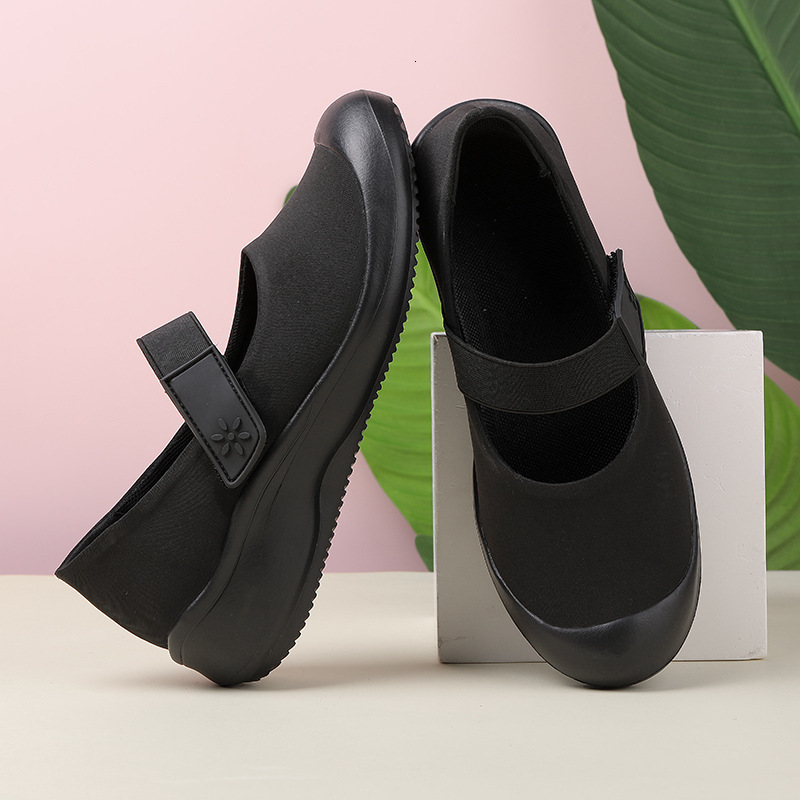 Large Size Women S With Velcro One Foot Casual Shoes Breathable Lightweight Soft Soled Casual For Summer Mom S Shoes Ddmysaturn