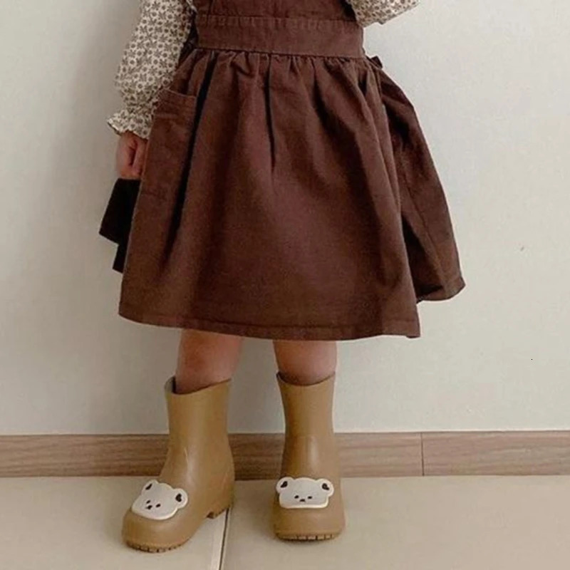 1 Pair Childrens Rain Shoes Lovely Little Bear/Rabbit Baby Anti slip Rainshoes 250515