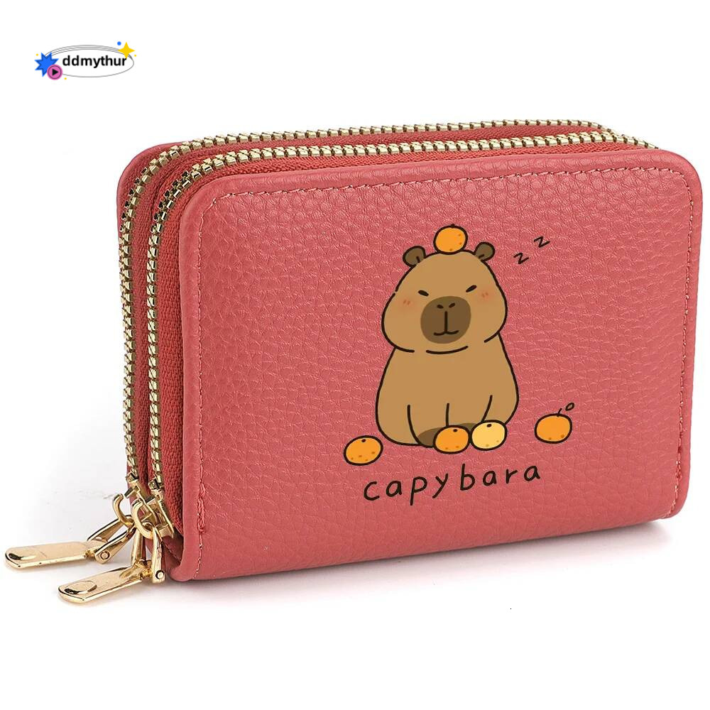 Capibala Cartoon Short Wallet Cute Lady Card Holder Lady's Birthday Gift ddmythur