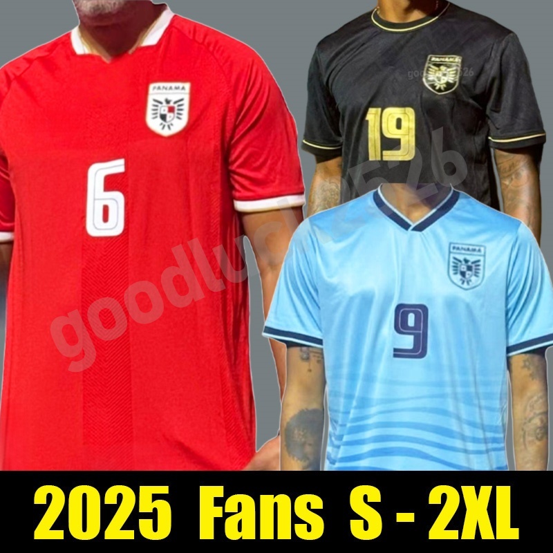 2025 PanamaS Soccer Jerseys Home Red Away maillot de foot 25 26 panama DAVIS TEJADA LUIS GODOY CARRASQUILLA football shirts men BIacK Uniforms