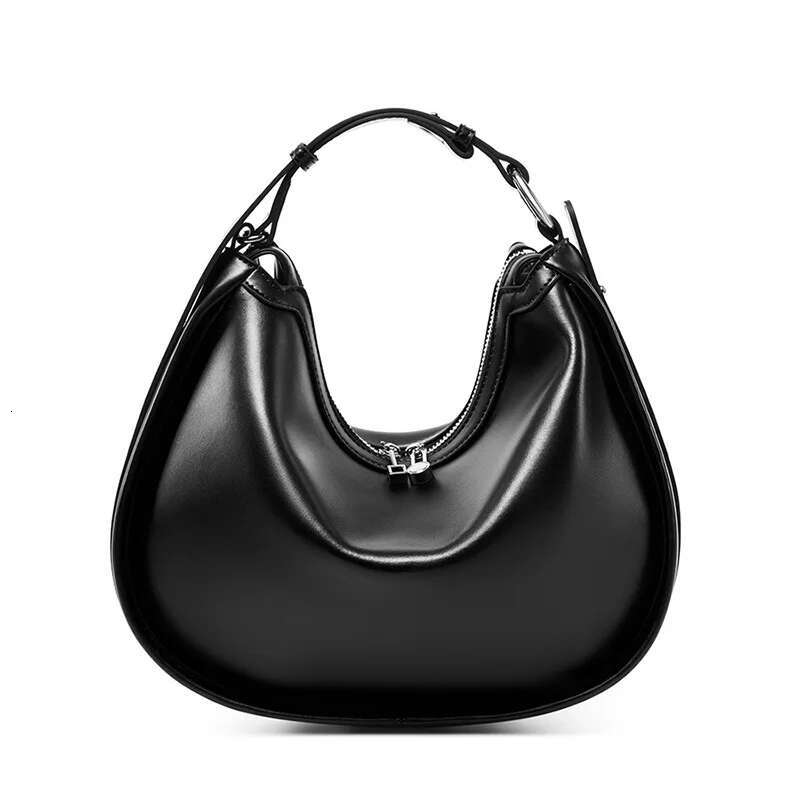 Women's Genuine Armpit Crescent Bags 2024 New Simple Shoulder Crossbody Leather Bag