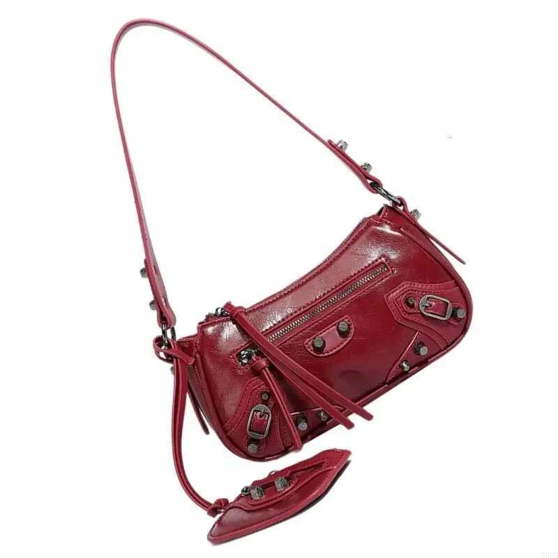 Women Shoulder Top Handle PU Leather Handbags All-Matching Armpit Bag