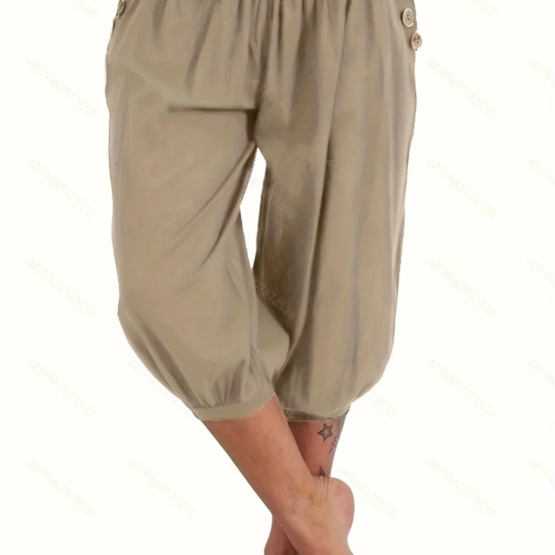 Womens Fashion Plus Size 1XL5XL Solid Color Button Pocket Loose Casual Comfortable Flower 250506