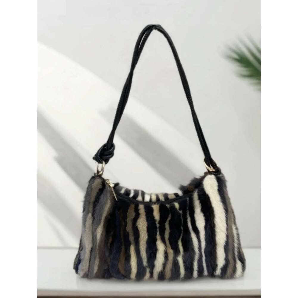 Real Mink Shoulder Bag Purses And Handbags High Quality Fur Crossbody Bags For Women Handbag