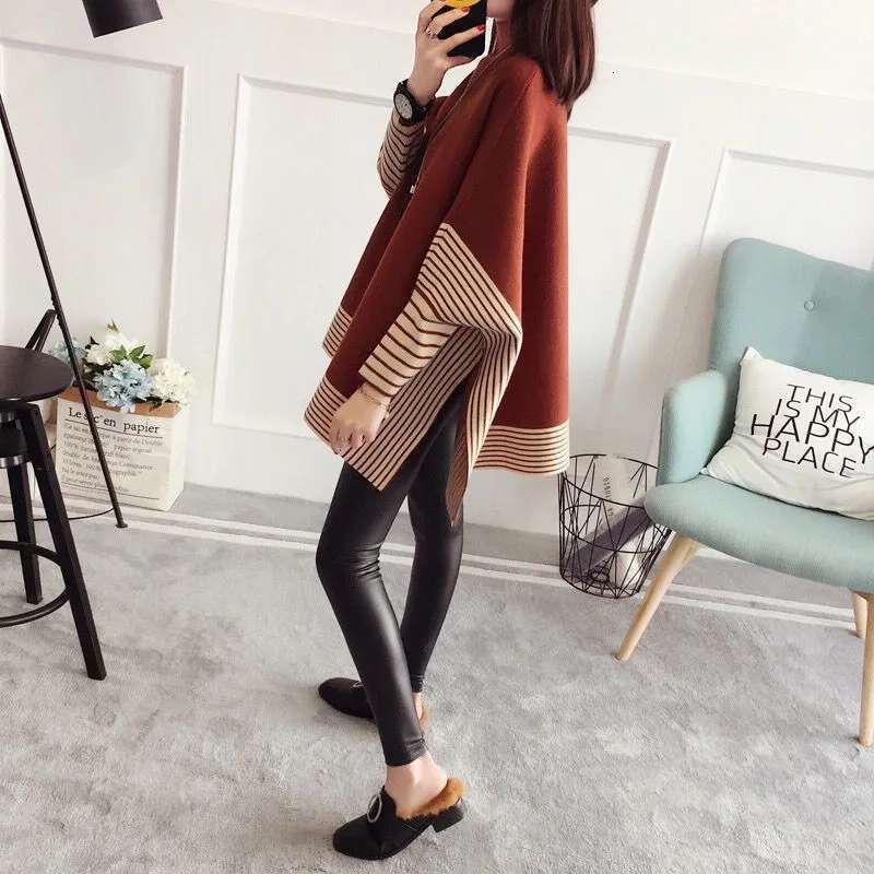 2023 Women Pullover Female Sweater Fashion Autumn Winter Shawl Warm Casual Loose Knitted Tops Designer