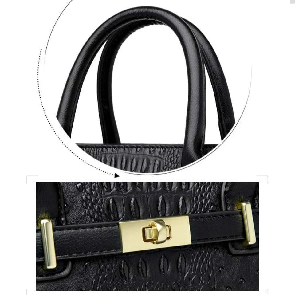 3-Layer Single Shoulder Soft Leather Designer Handbag Brand Tote Bag Large Capacity Casual Women Handbags