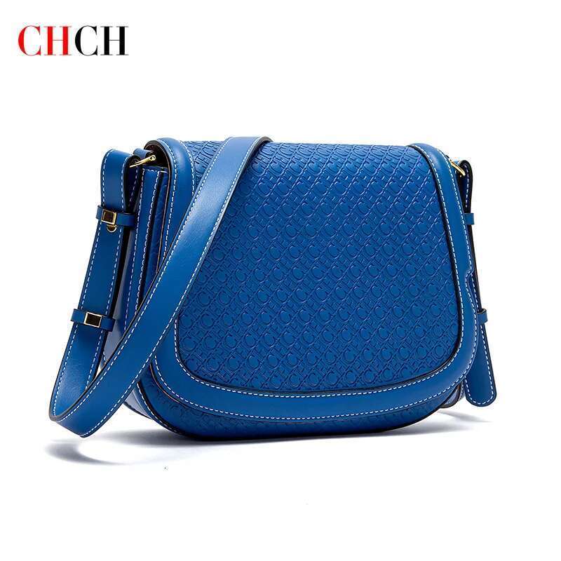 CHCH Saddle New Emed Flip Small Square Simple Business Women's Crossbody Bag