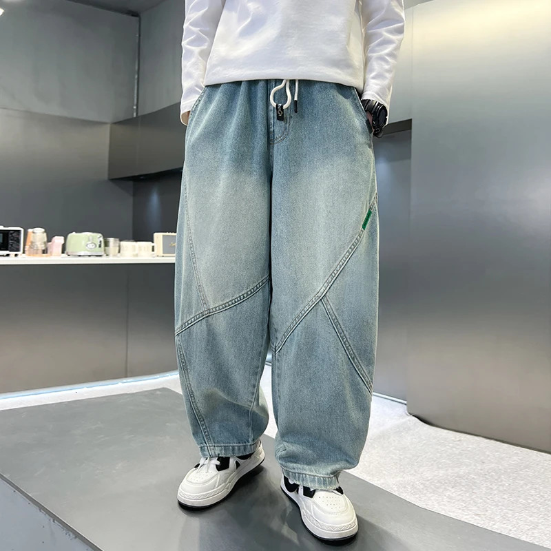 Classic Fashion Children Jeans Boy Casual Style Kids Teenagers Spring Autumn Denim Pants for Age 5 6 7 8 9 10 11 12 13 14 Years 250515
