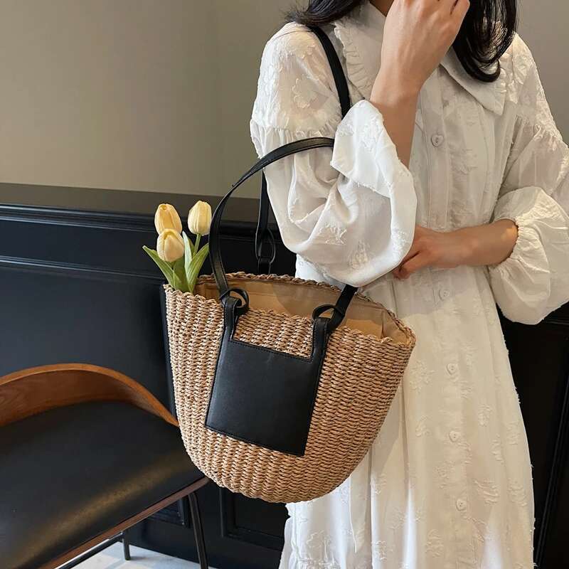 Trendy Paris-Style Leather Tote Bag - Minimalist Crossbody Clutch Vintage Messenger Purse Women's Casual Solid Color Shop