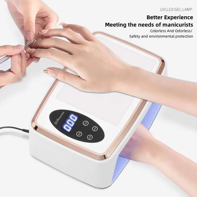 90 LEDS Dryer LED UV Lamp for Curing All Gel Nail Polish Motion Sensing Manicure Pedicure Salon Tool Big Space