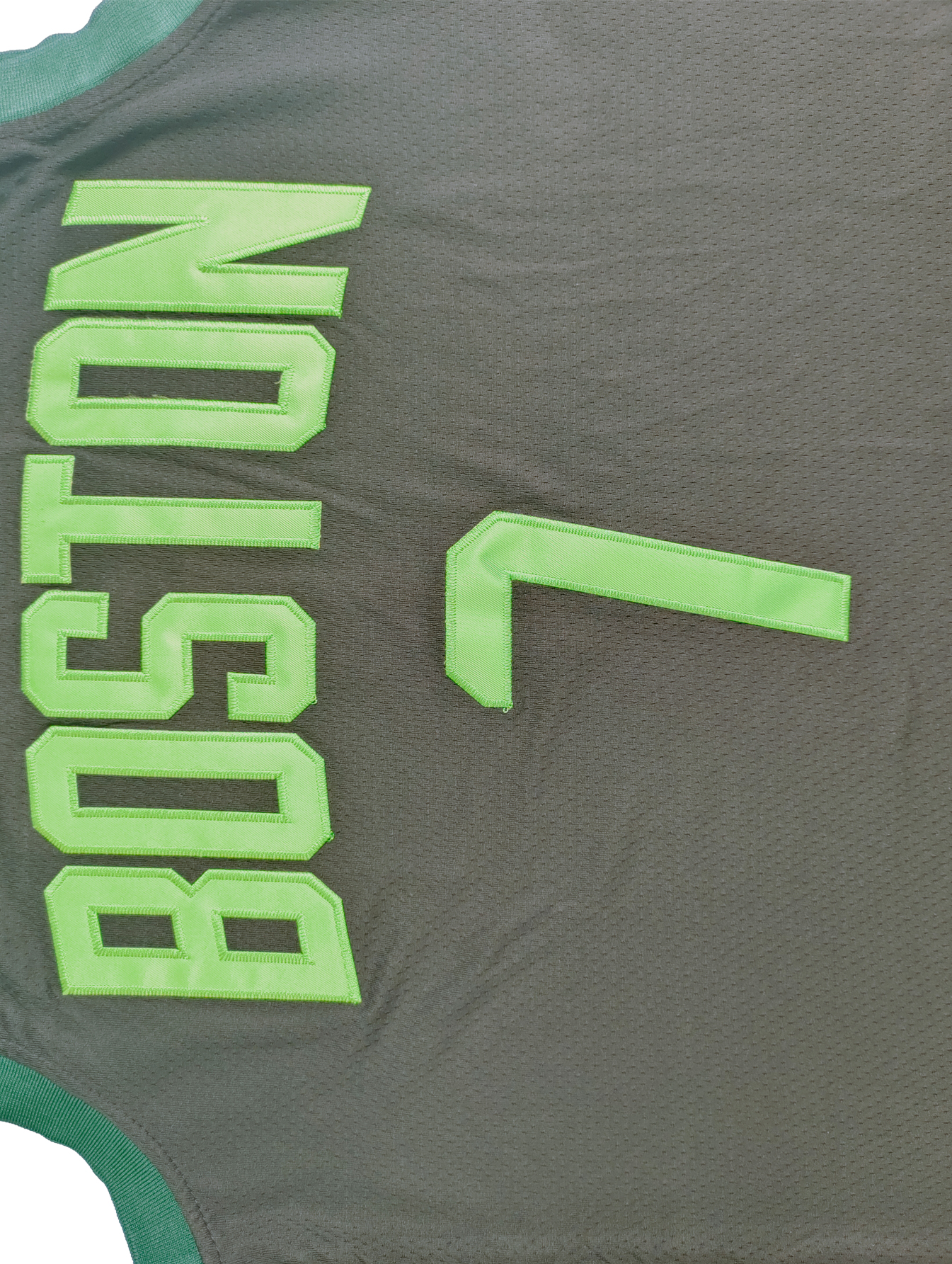 In Stock Basketball Jersey 7 Brown 33 BIRD 100% Stitched Fast Shipping Embroidered Letter Number Design White Green