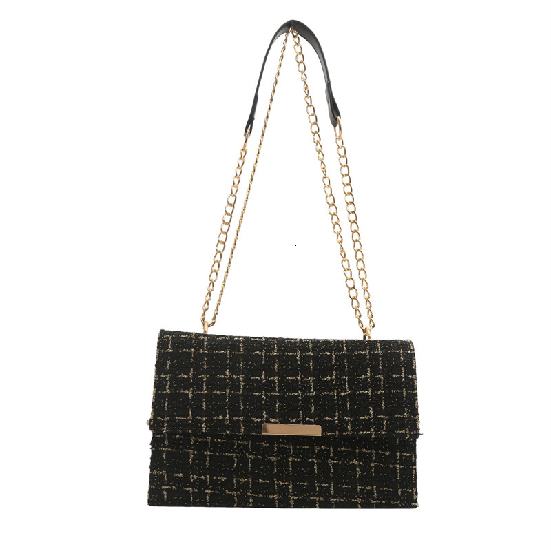 Free Delivery Designer Bag Baobao 2025 Xiaoxiangfeng Women's One Shoulder Crossbody Bag Unique Design Woolen Underarm Chain Small Square Bag Luxu