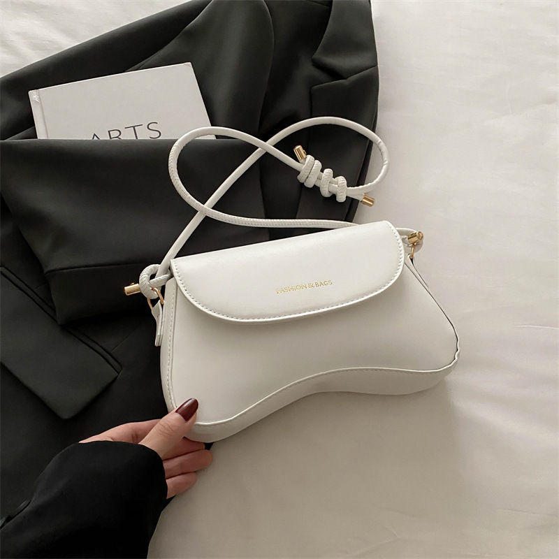 Free Delivery Designer Bag Solid Color Western Style Crossbody Women's 2025 Spring Korean Version Texture Fashionable Single Shoulder Trendy Hand