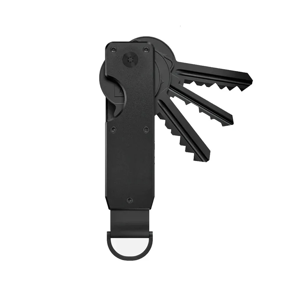 Carbon Fiber Rfid Key Organizer Men Wallet Metal Key Chain Wallet Key Case Holder 2-6 Keychain Bag Key Pouch 250515