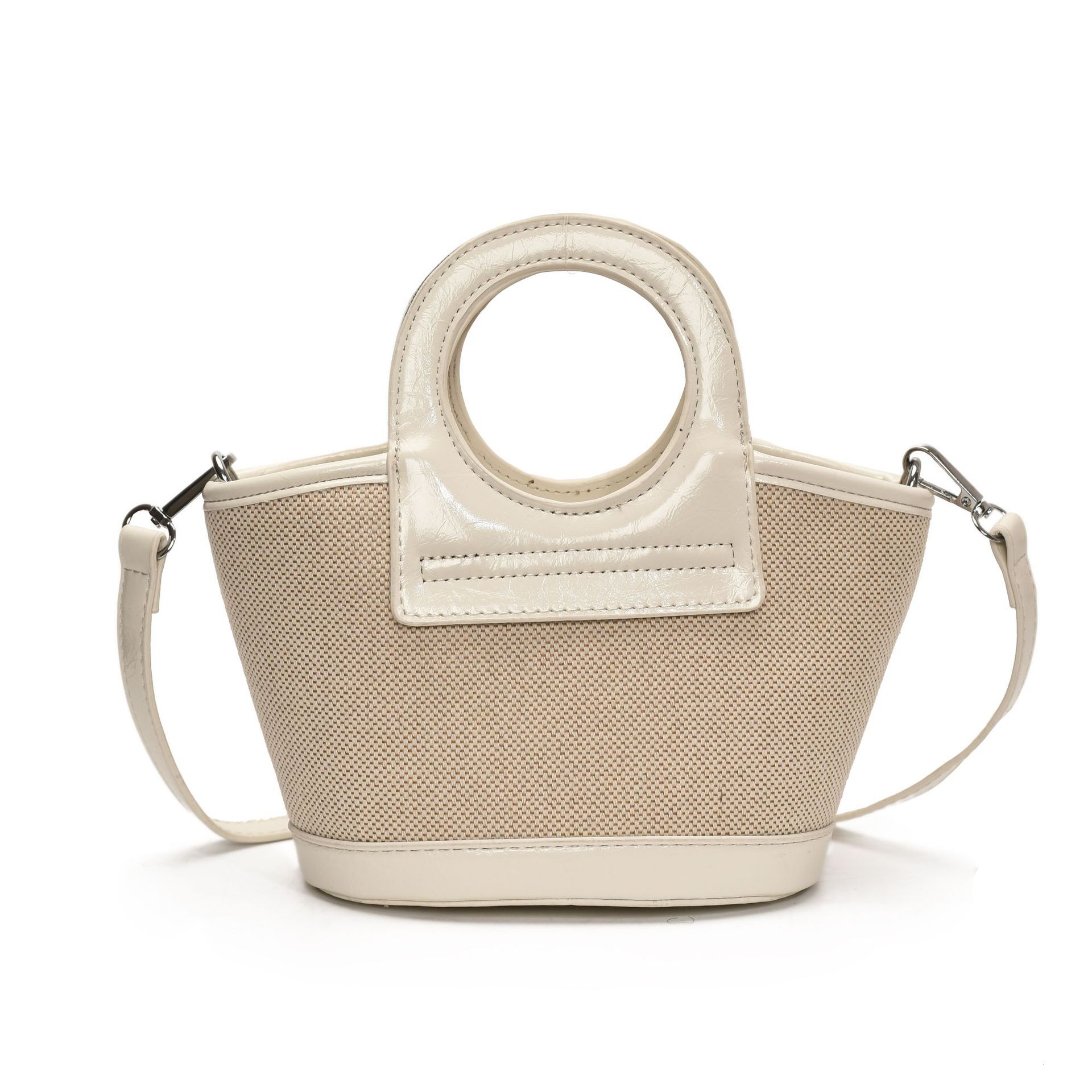 New bag, Korean fashion niche female handheld vegetable basket designer, 2025 new multifunctional commuting shoulder bag, small fresh crossbody bag